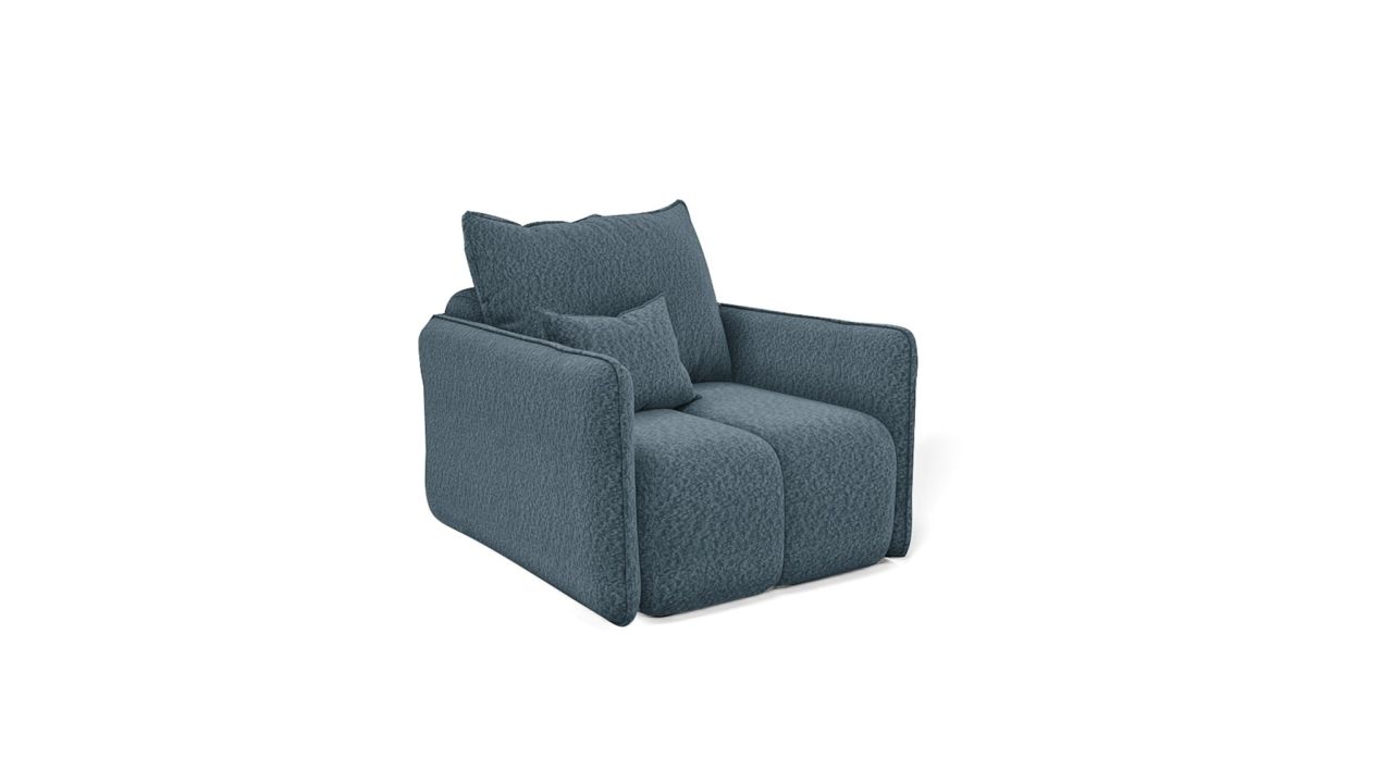 Sessel Designersessel MORGANO Stoff Abriamo Blau
