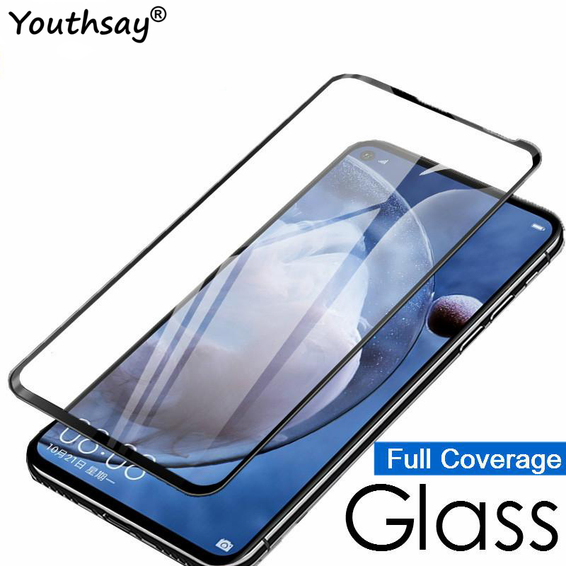 1PCS For Huawei Nova 5Z Glass Screen Protector Full Glue Protective Film For Huawei Nova 5Z Tempered Glass for Huawei Nova 5Z