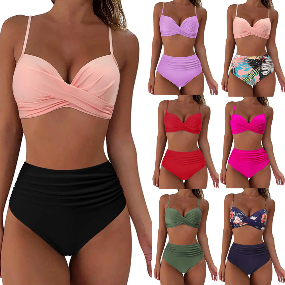 Women's Clothing Two Piece Swimsuit Sexy Bikini Swimsuit Beach Vacation Two Piece Swimsuit