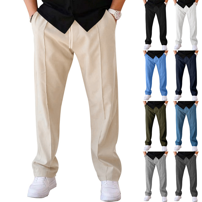 Men's Clothing [UrbanFlex] Men's Straight Leg Pants - Breathable Athletic | Casual Streetwear