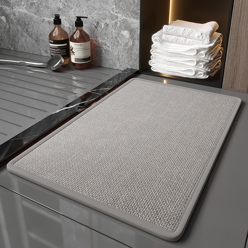 Home Textile Bathroom Linen Floor Mat Toilet Toilet Door Strong Water Absorption Non Slip Foot Mat Bathroom Door Quick Drying Carpet