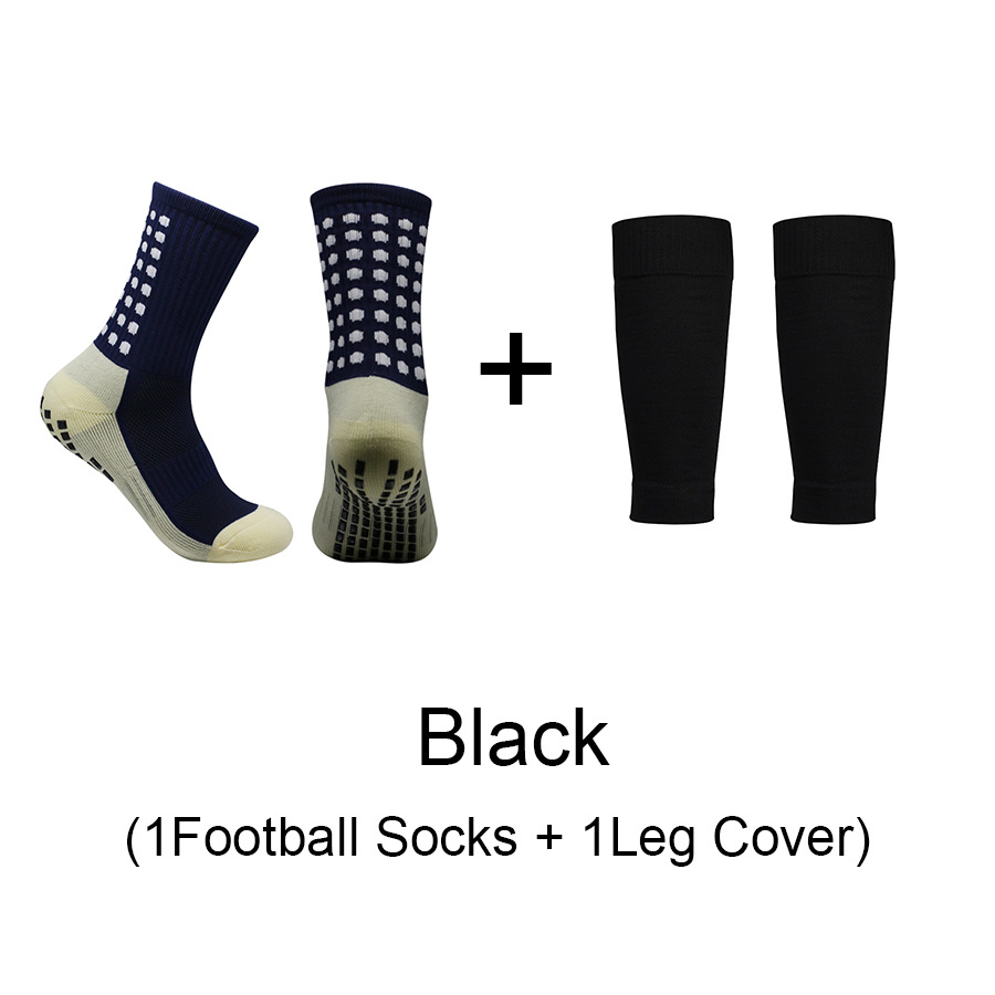 Football socks thick towel bottom middle tube spot non-slip compression leg pads men's and women's sports socks leg pads socks calf socks