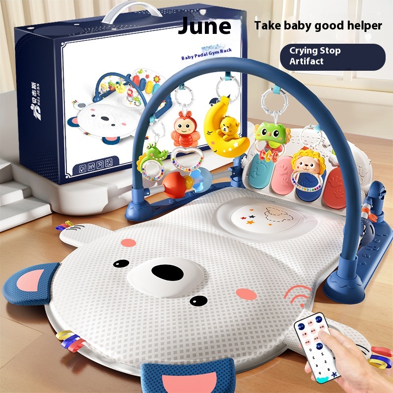 Foot Piano Baby Fitness Frame Infant Toys Puzzle Early Education Multi functional Music Crawling Pad Gift