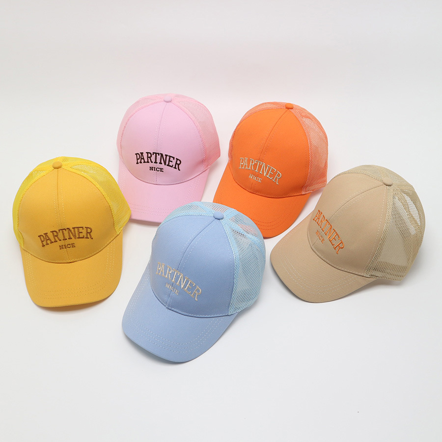 Children's cap mesh cap breathable boys and girls baby spring and autumn thin cotton sun hat summer baseball cap
