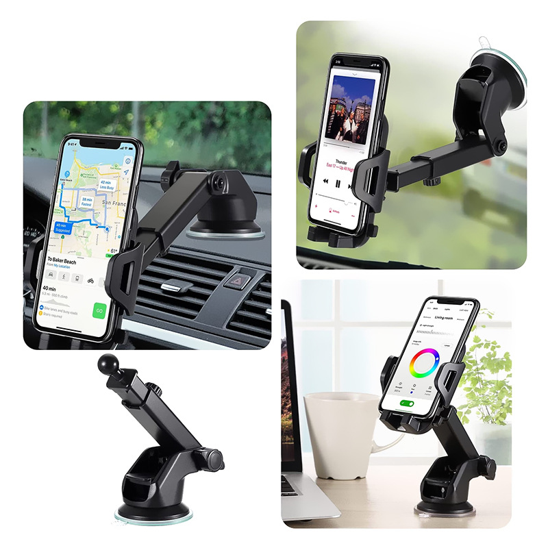 Car mobile phone bracket car air outlet suction type universal fixed car multifunctional navigation support frame