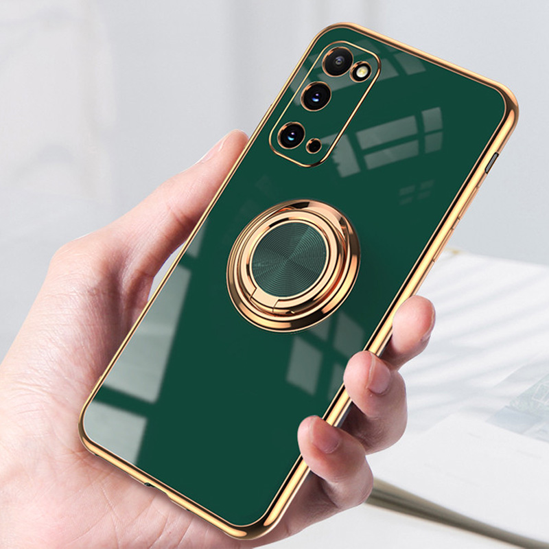 Luxo galvanizado titular caso do telefone para huawei p40 lite companheiro 40 p50 pro plus +