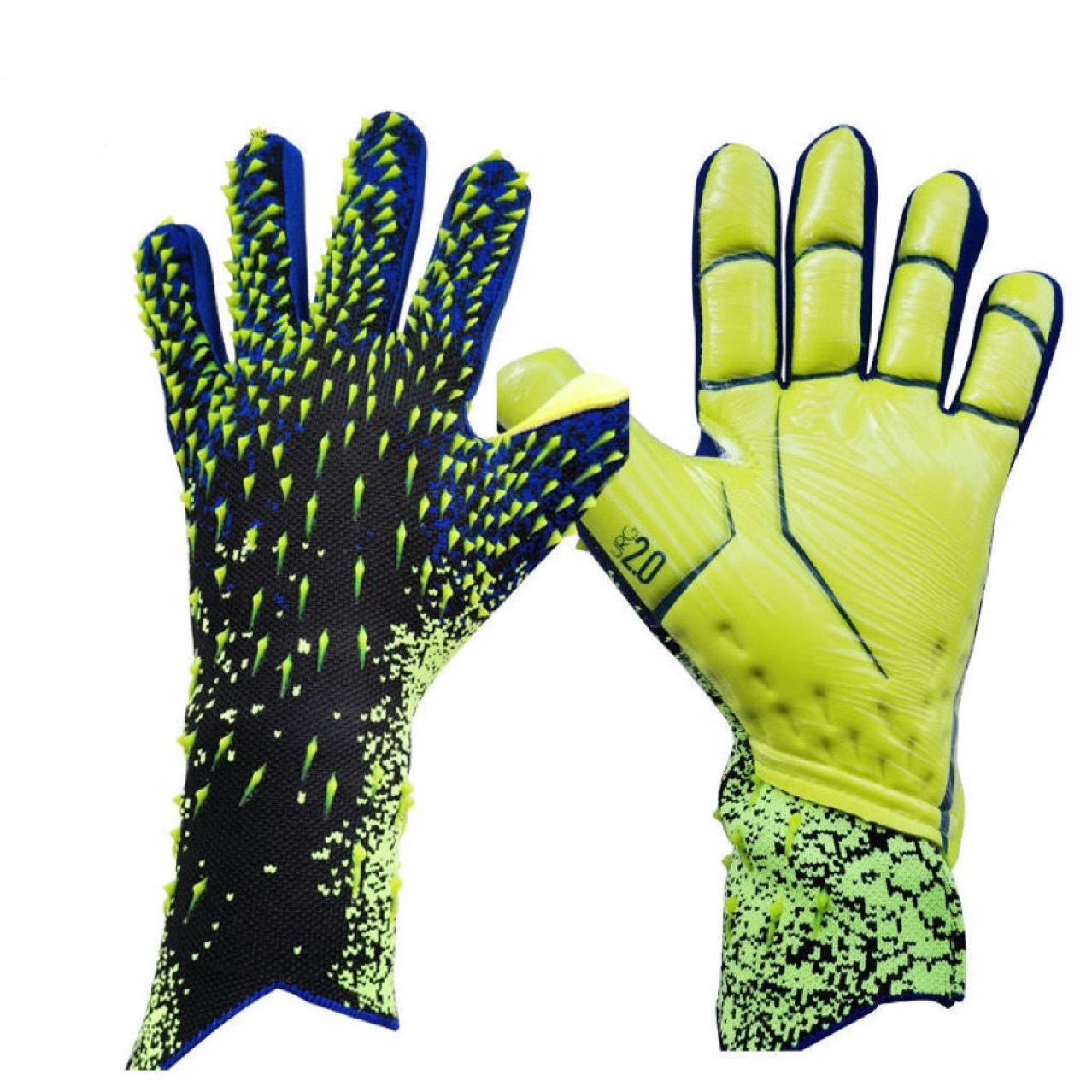Football goalkeeper gloves thickened Children adult latex unprotected finger training Breathable and comfortable football goalkeeper gloves
