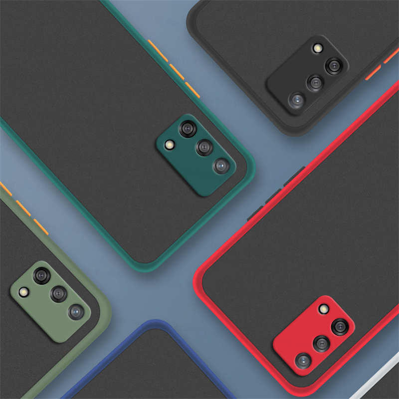 Matte PC Cover For OPPO Reno6 Lite Case OPPO Reno 5 6 Lite Cover Shockproof Silicone Hard PC Phone
