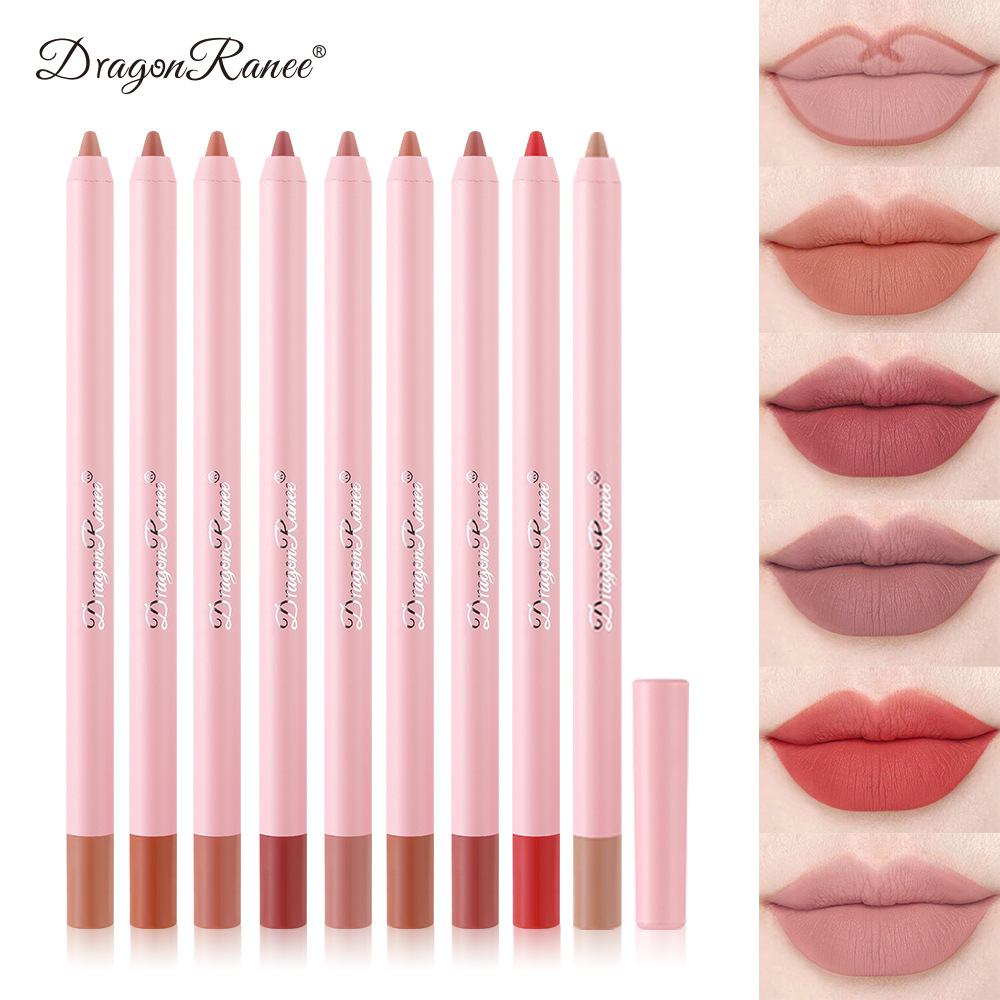 Waterproof Matte Lip Liner Pencil In Brownish-Pink Shade - Long-Lasting, Plumping & Foaming Formula For Precise Lip Contouring