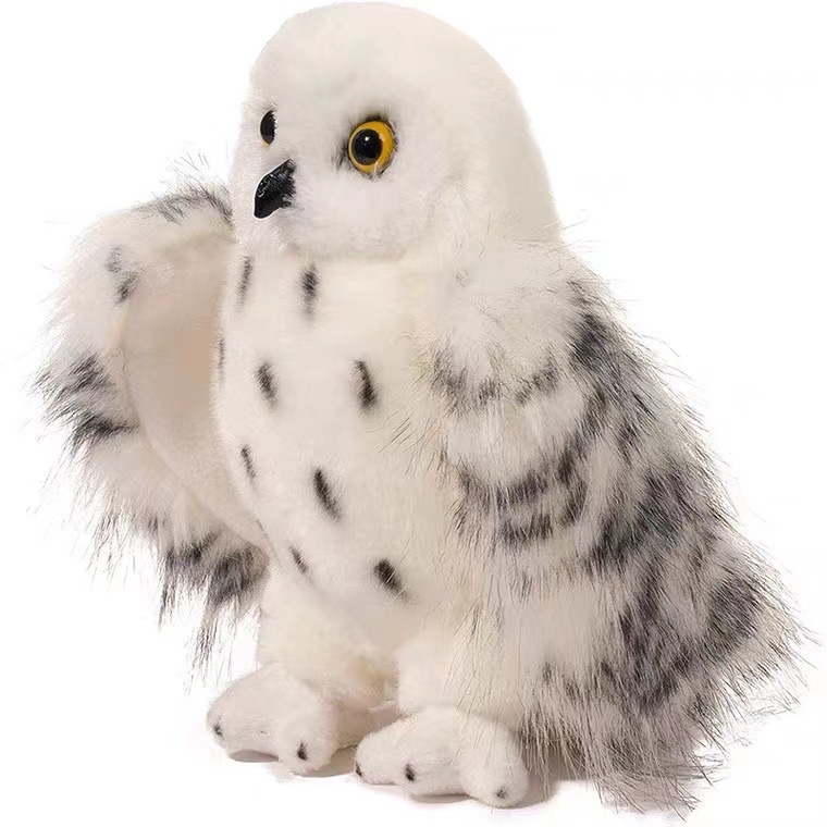 Snow White Animal Doll Cute Snowy Owl Plush Owl Doll Soft Pillow For Children
