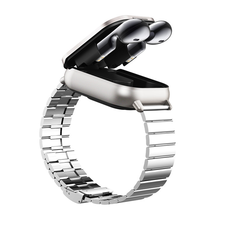 Wearable Devices D8 Smart Watch Bluetooth Headset Two In One Full Screen Touch Bluetooth Call Sports Watch Heart Rate Blood Pressure