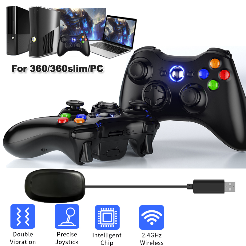2.4G Wireless Controller Console With Vibration Xbox 360 Slim Gamepad For PC Windows 7/8/10 Joystick Joypad
