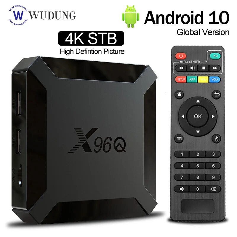 Fast Shipping X96Q Android 10.0 Smart TV BOX 2GB 16GB Allwinner H313 Quad Core 2.4G WIFI 4K VS X96 Mini Set Top Box 1GB 8GB