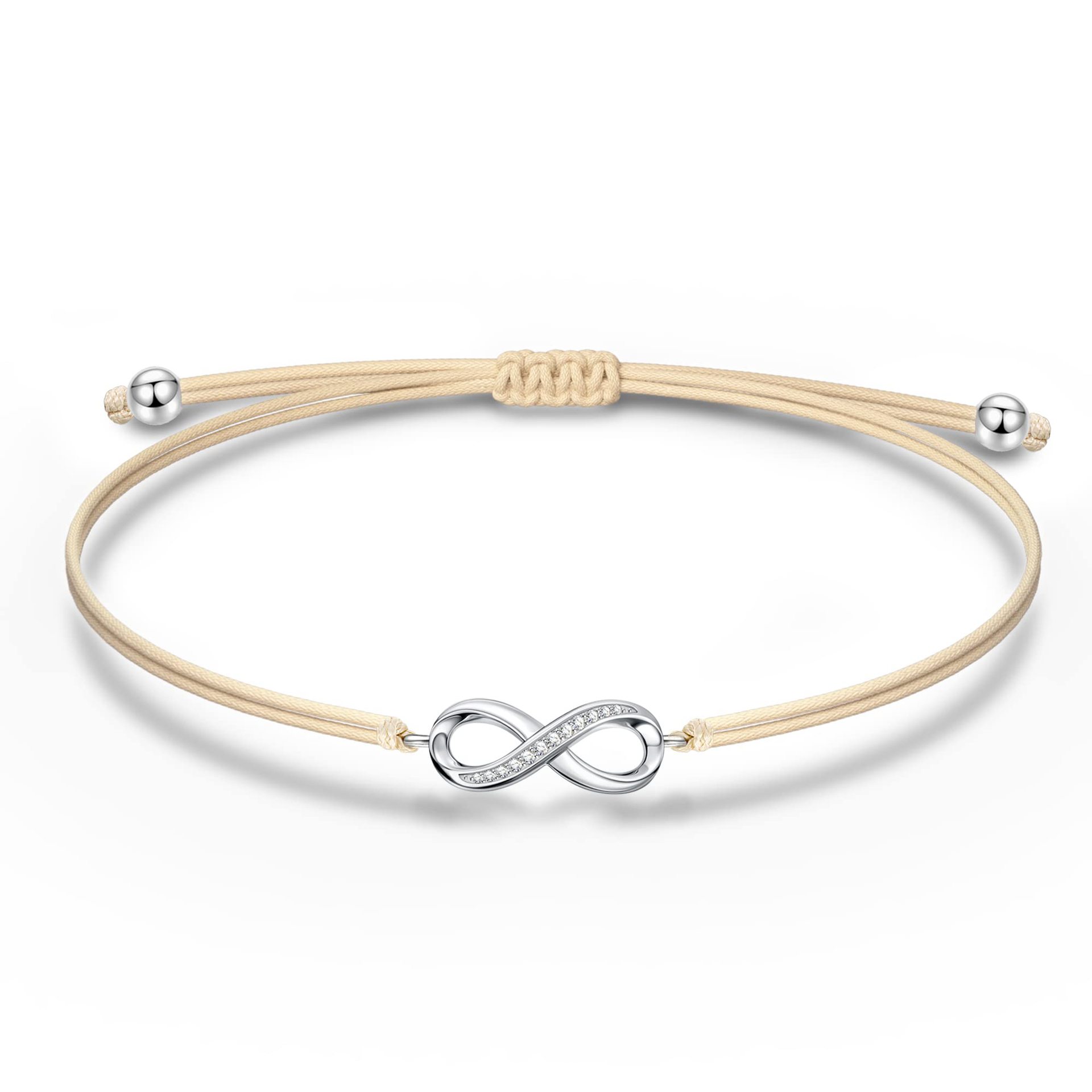 Women's Lucky Bracelet Holiday Gift Friendship Alloy Bracelet Hand Woven Steel Color Diamond Angel Pendant Bracelet