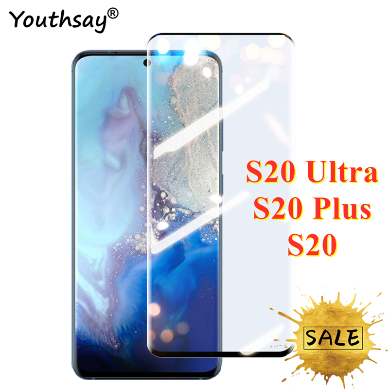 3D Full Cover Screen Protector For Samsung Galaxy S20 Ultra Glass For Samsung S20 Ultra Tempered Glass For Samsung S20 Ultra