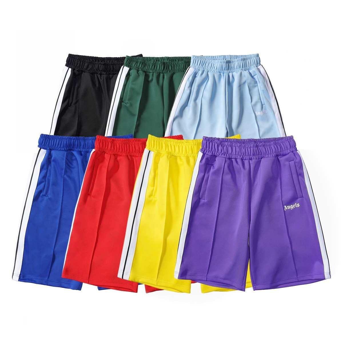 AL-6413 New fashion design summer men's clothing casual streetwear striped gym fiess shorts custom sweat shorts for men882