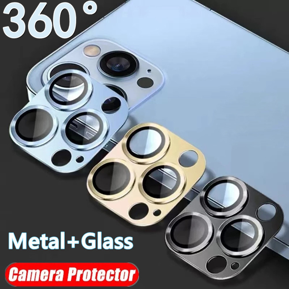 Metal Camera Lens Protector for IPhone 16 Pro Max Camera Protector Glass for iPhone 15 14 Plus 13 12 Mini 16promax 16pro 15pro