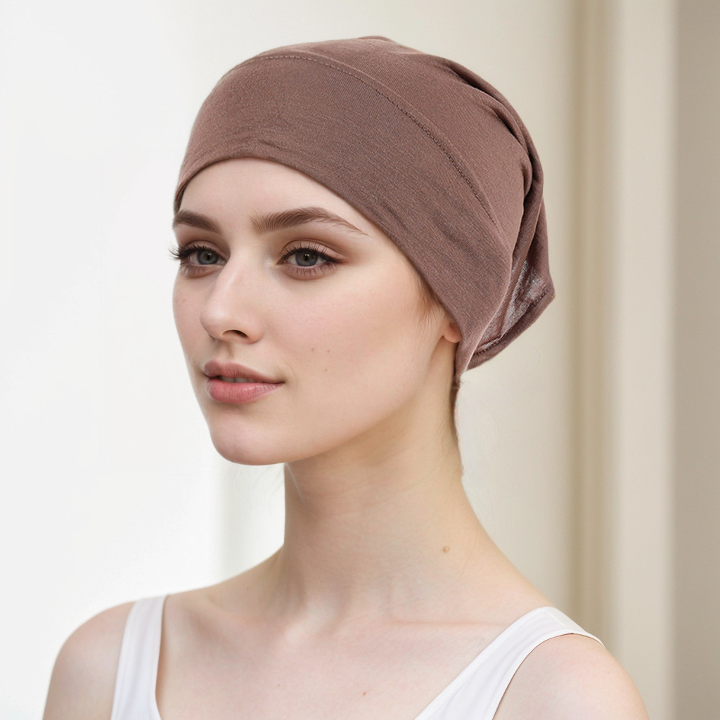 Muslim hat Multi-color elastic mercerized cotton bottom cap cap