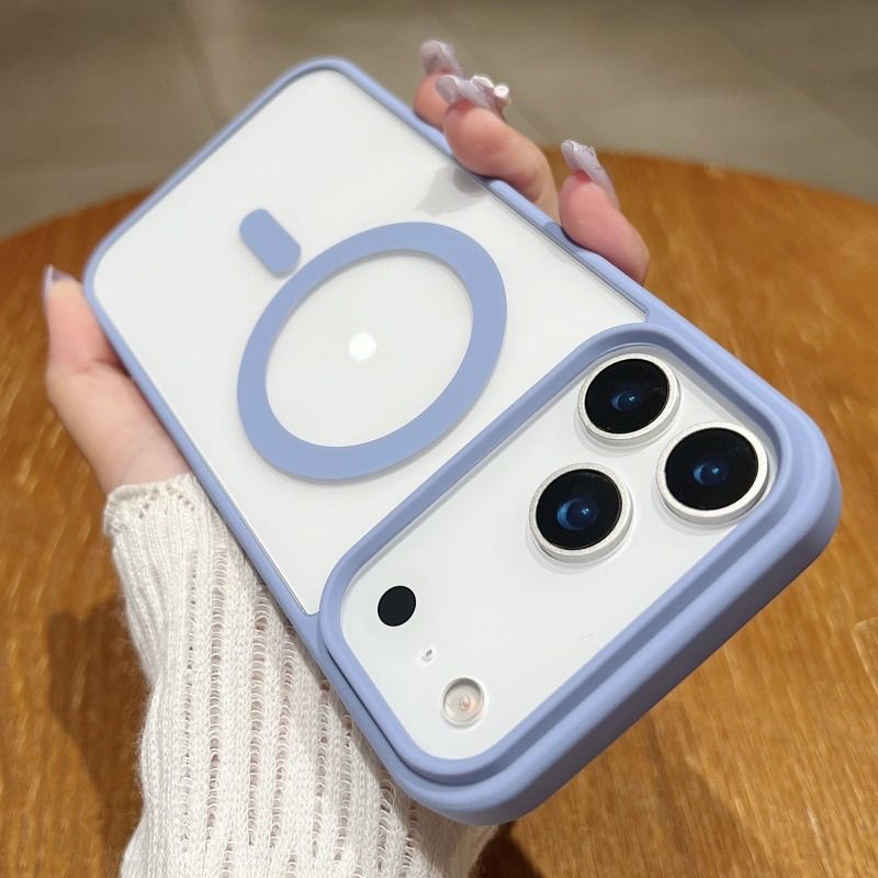 A Pple 17ProMax Magnetic Phone I Phone 15/16Pro Full Coverage Large Hole Lens 14PM Shockproof Case 13