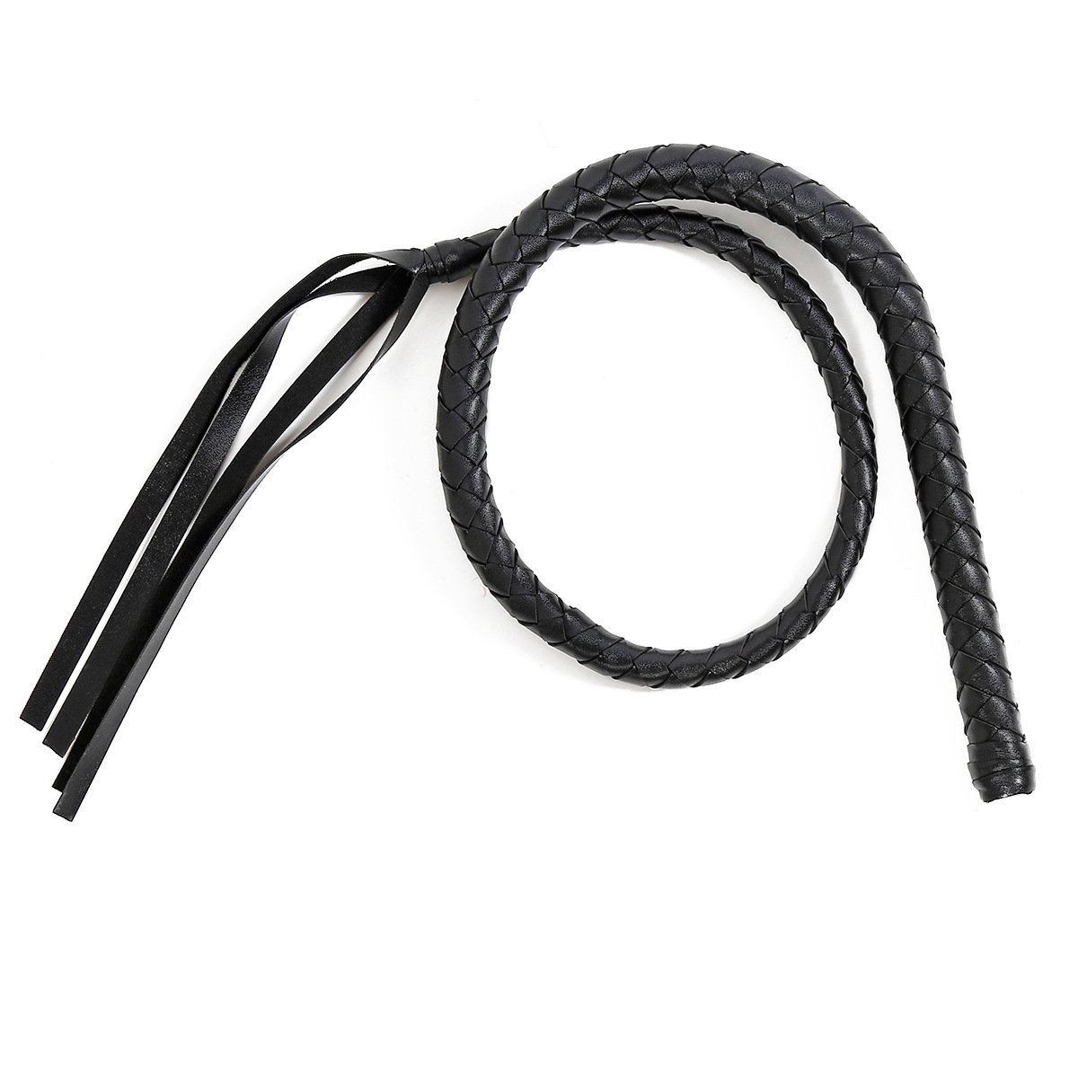 Sex Products Couple Supplies Black Leather Whip Handmade Straight Whip Sm Passion Bondage Fun Whip Sex Toys