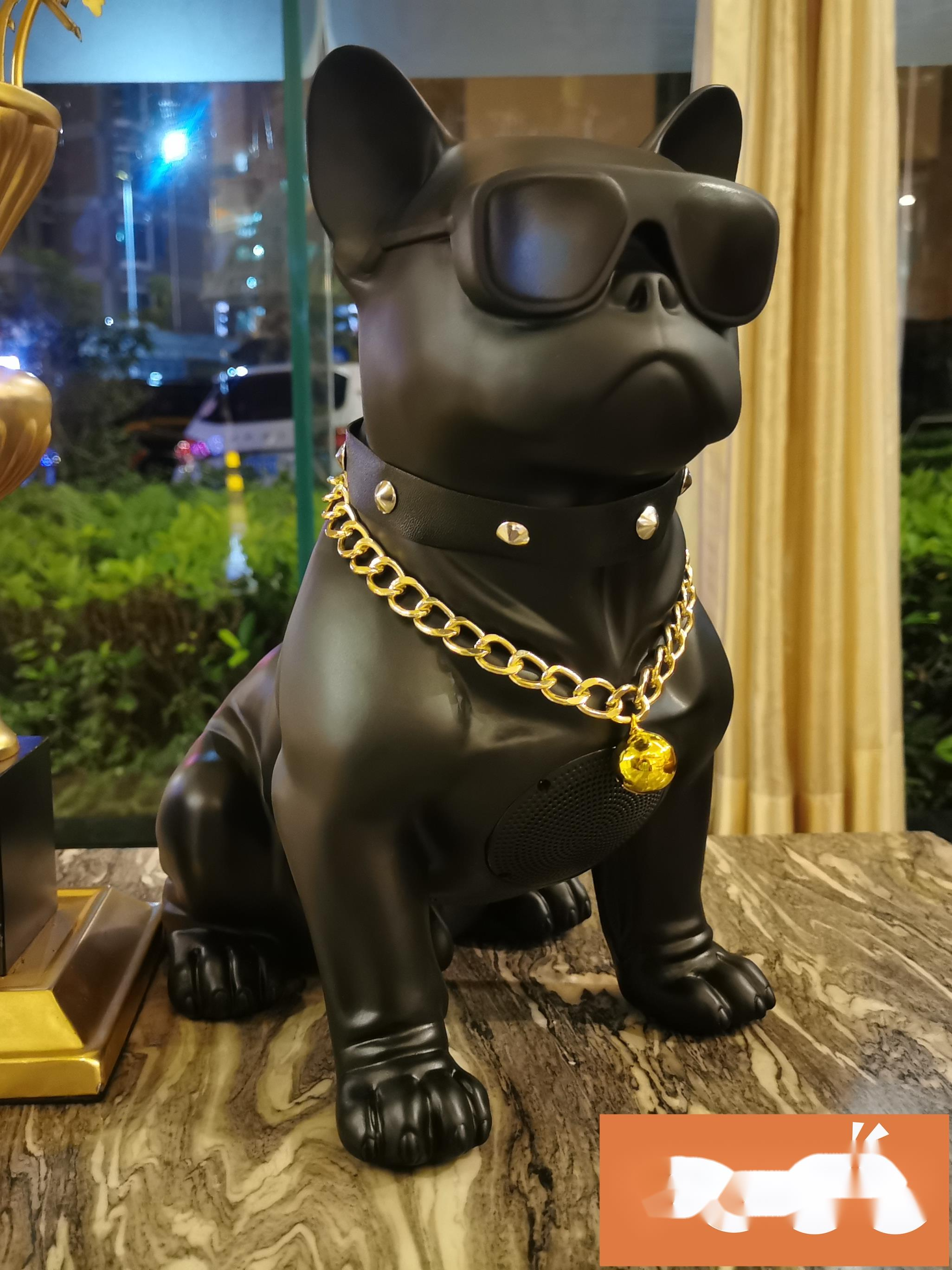 Dog Head Bluetooth Speaker Creative Boy Friend Birthday Valentine's Day Bulldog Shop Opening Gift Ornament