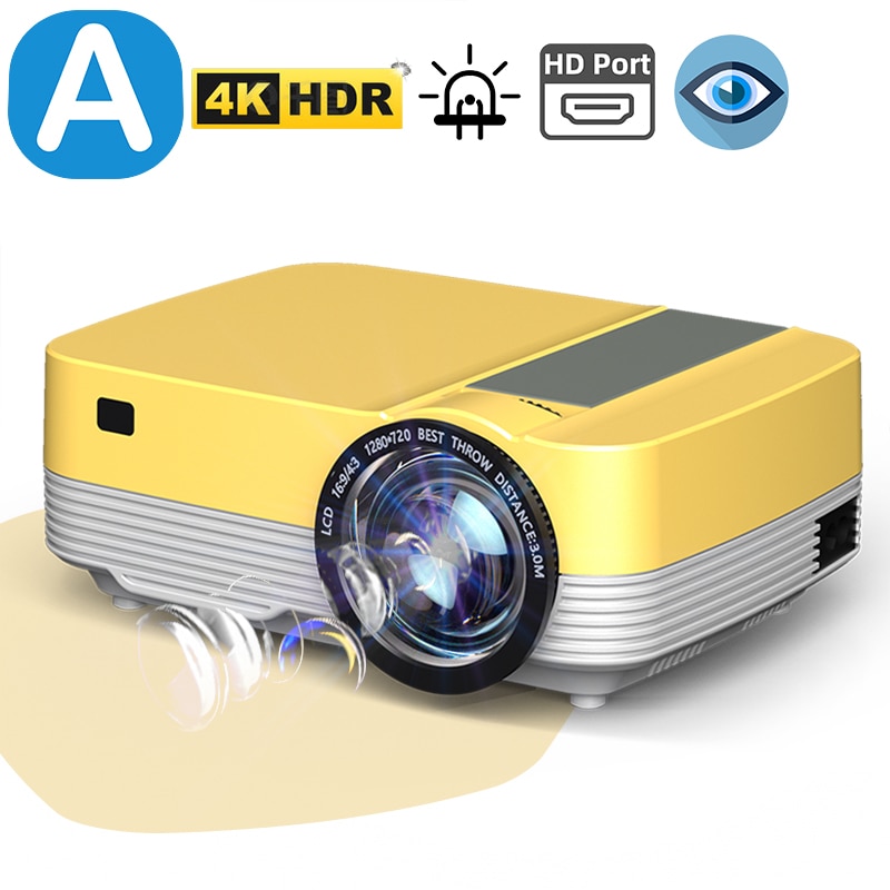 Z6 1280x720P Home Theater MINI Projector Cinema Beamer able Projectors Laser Smart TV For 1080P 4K Video Via HD