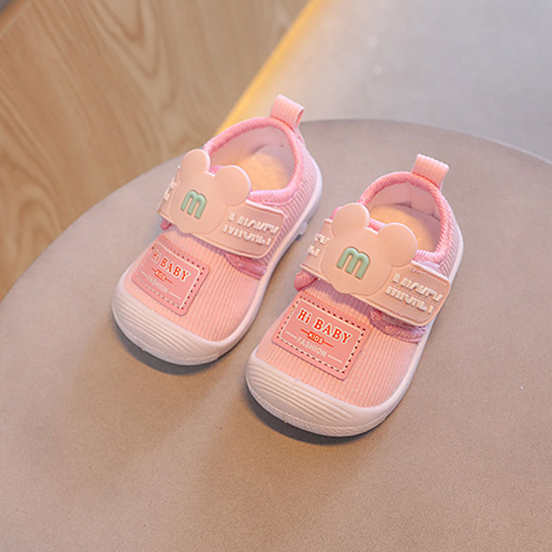 Spring and Autumn Cloth Shoes 0-2 Years Old Boys and Girls Baby Toddler Shoes Cartoon Single Shoes Soft Sole Babies Call Shoes