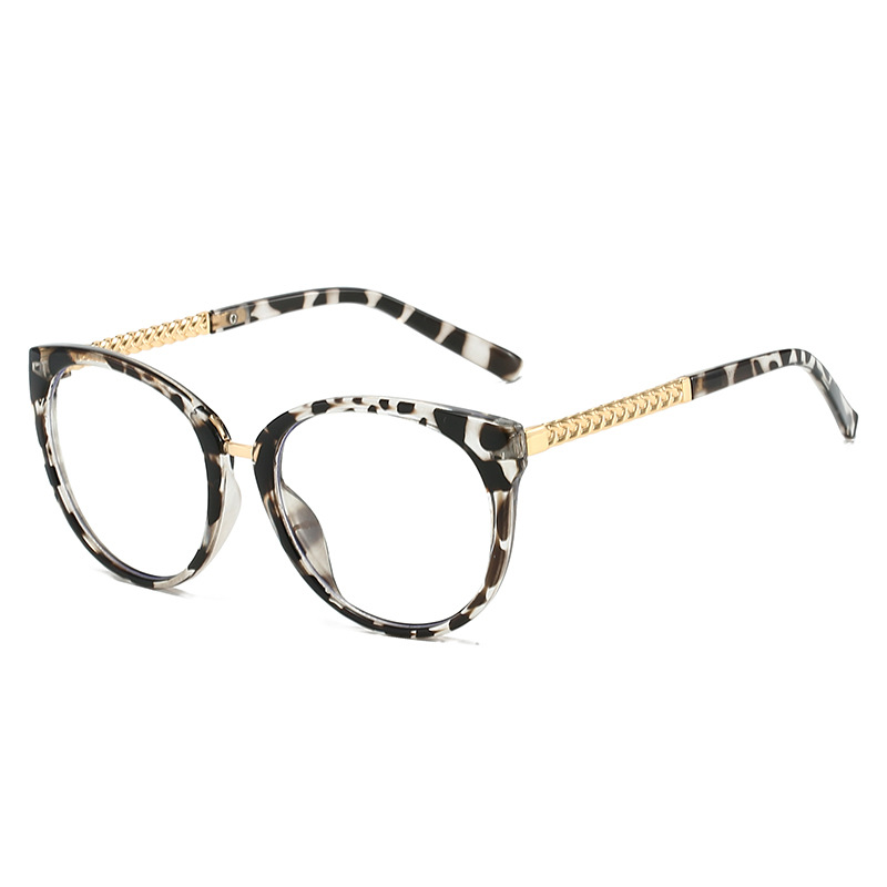Twisted Cat Frame Glasses Frame Female Makeup Artifact Myopia Can Be Matched With Degree Square Face Frame 8621