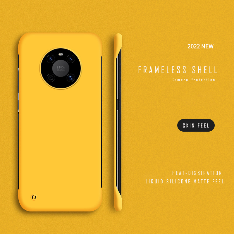 Ultra Thin Slim Hard PC Frameless Case For Huawei P50 P40 P30 P20 Lite Y9S Y8P Mate 40 30 20 Pro Matte Cover Cases
