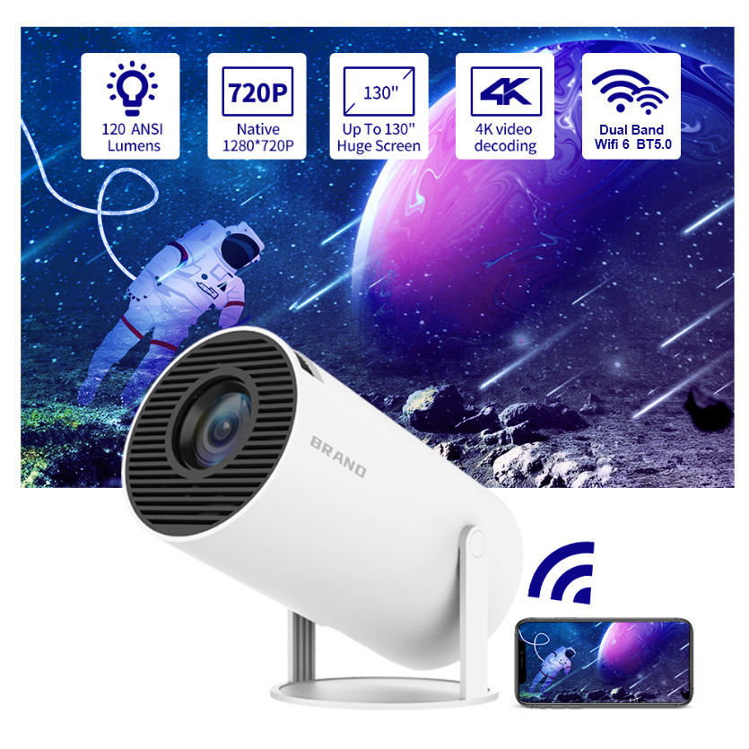 Thundeal HY300 Android Wifi Smart Portable Projector 1280 720P Full HD Office Home Theater Video Mini Projector