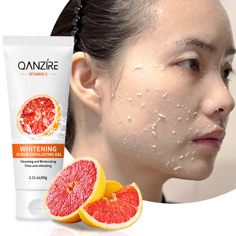 Bsncpley Blood Orange Exfoliating Gel Deep Cleaning Exfoliating Dead Skin Cream Cleaning Skin Moisturizing Gel