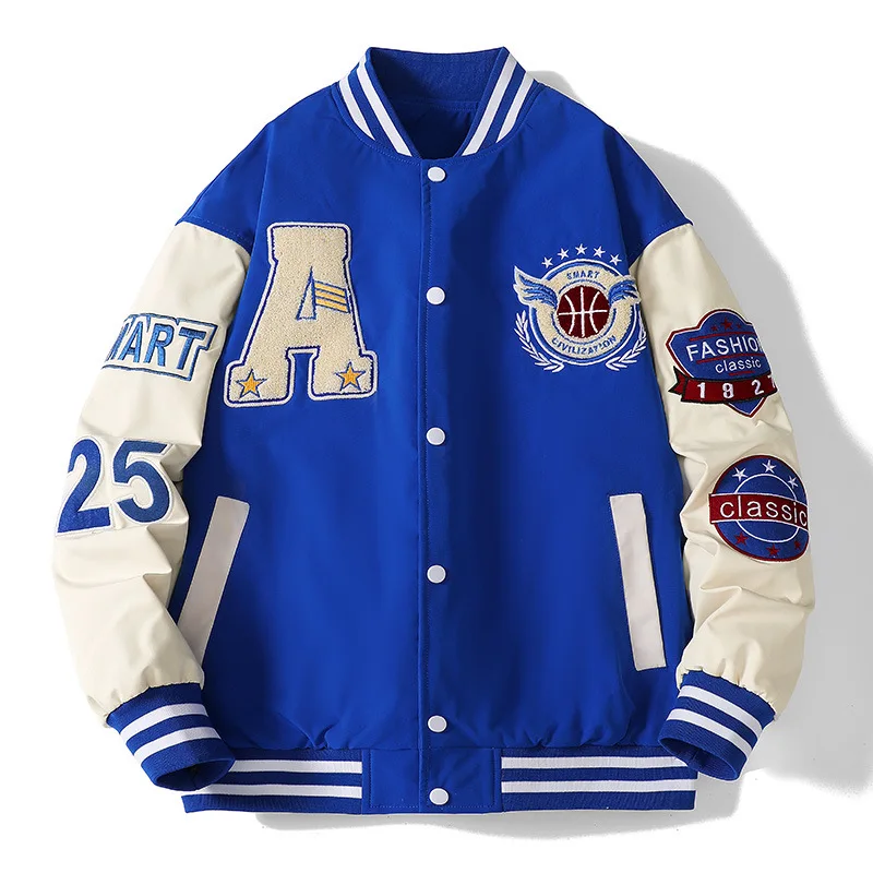 2025 Männer Frauen Vintage Bomber Jacke Junge Harajuku Varsity Baseball Jacken Koreanische Mode College Uniform Übergroßen Y2K Straße Mäntel