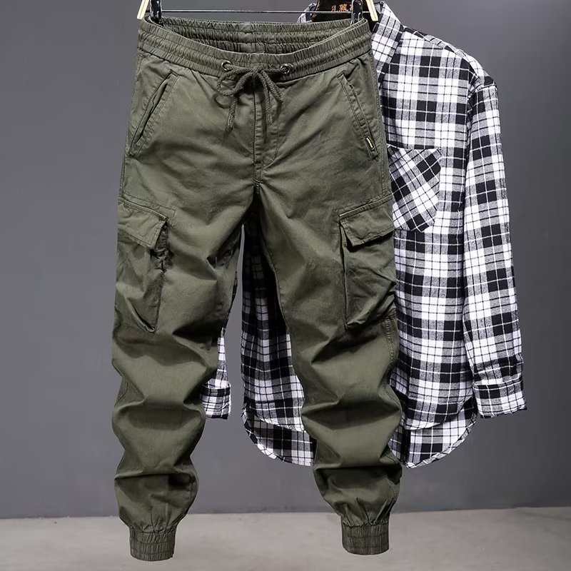 Overalls Herren Herbst Dünne Koreanische Version Trendy Marke Lose Große Größe Casual Hosen Jugend Outdoor Multi-tasche Leggings Hosen