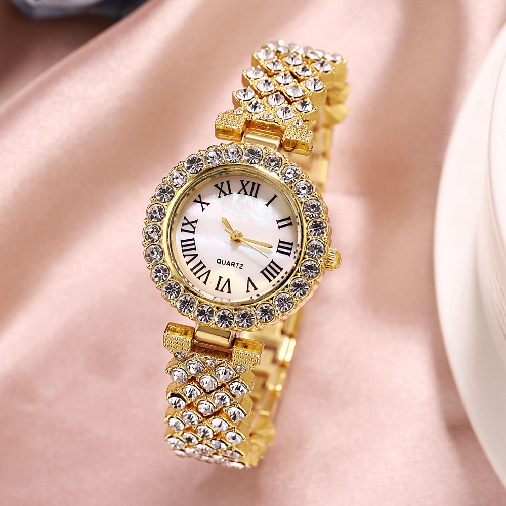 Women's Fashion Diamond Set Watch Women's Quartz Watch Bracelet Women's Watch