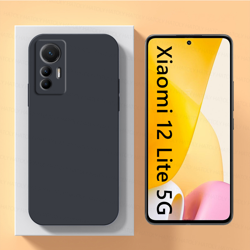 For Xiaomi 12 Lite 5G Case Xiaomi 12X 12 Lite 12S Pro Ultra Cover Shockproof Liquid Silicone Phone Back Cover Xiaomi 12
