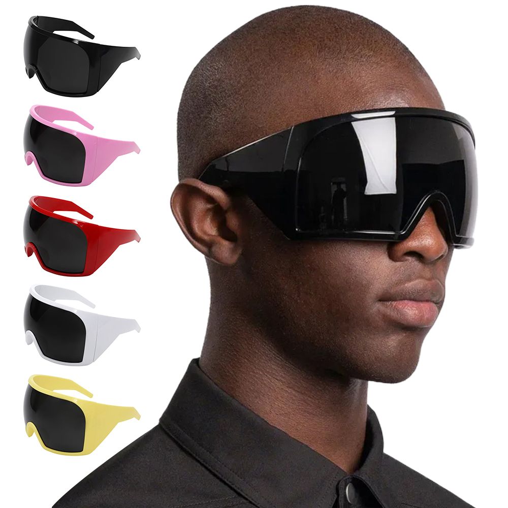 Oversized Punk One-piece Sunglasses New Men Outdoor Sport Cycling Goggle Sun Glasses Female Surround Shades