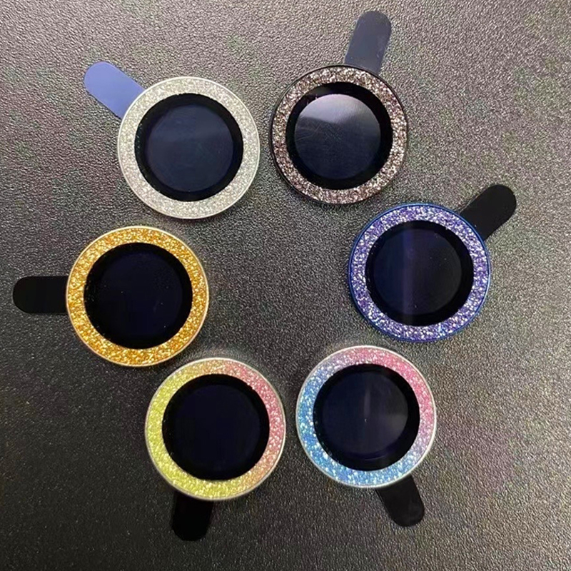 Diamond Camera Lens Protector Glass For iPhone 11 12 13 Pro Max 12 Mini Camera Metal Ring Cover for iPhone 12pro 11 pro