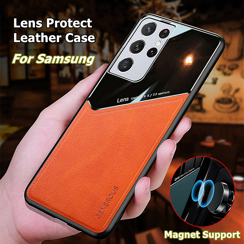 Magnet Case For Samsung Galaxy S20 S21 FE S22 Ultra S10 Plus Lite Shell Case Back Cover For Samsung Note 20 Ultra 10 Plu