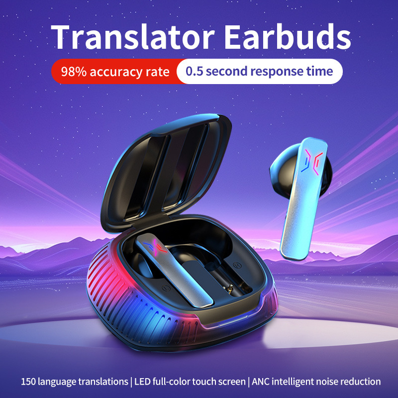 Smart Bluetooth Headset Translation Machine Simultaneous Interpretation Bluetooth Call Listening Bluetooth Translation