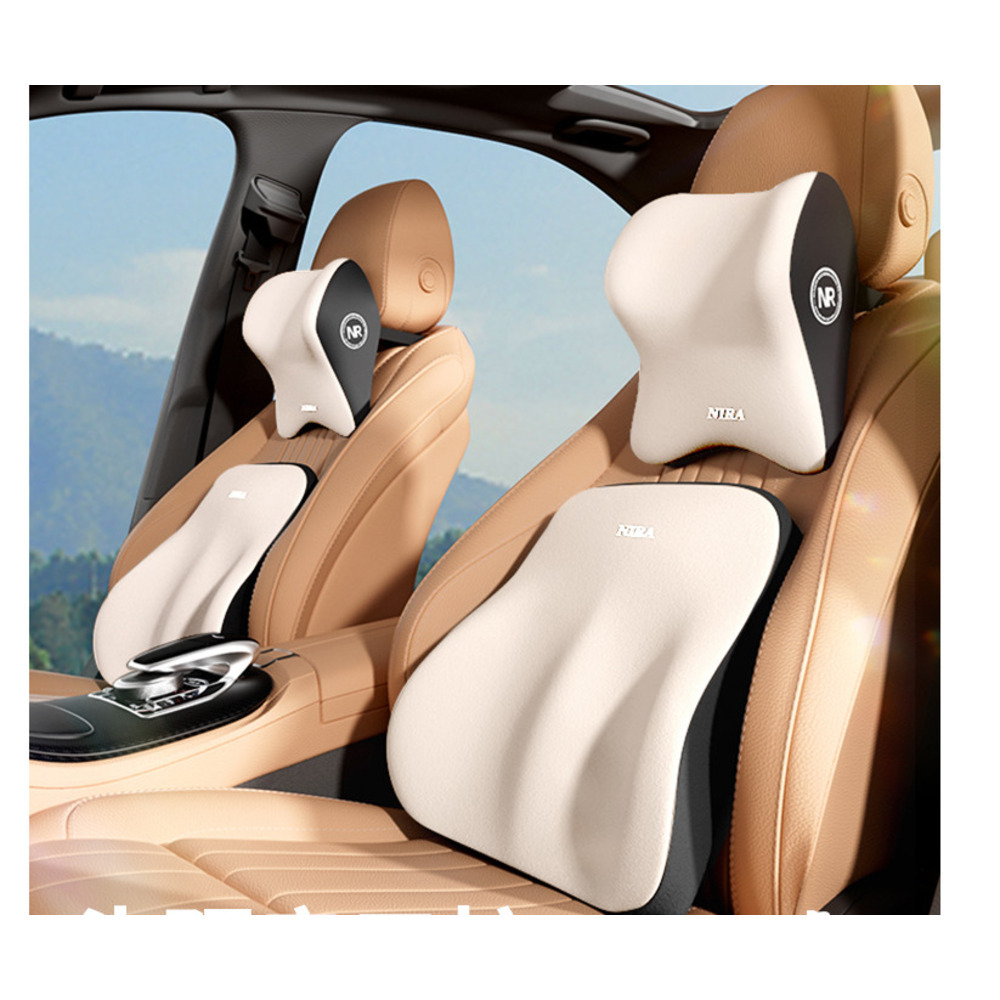 Car headrest, neck car seat pillow, memory cotton, high-end waist protection cushion, universal all year round