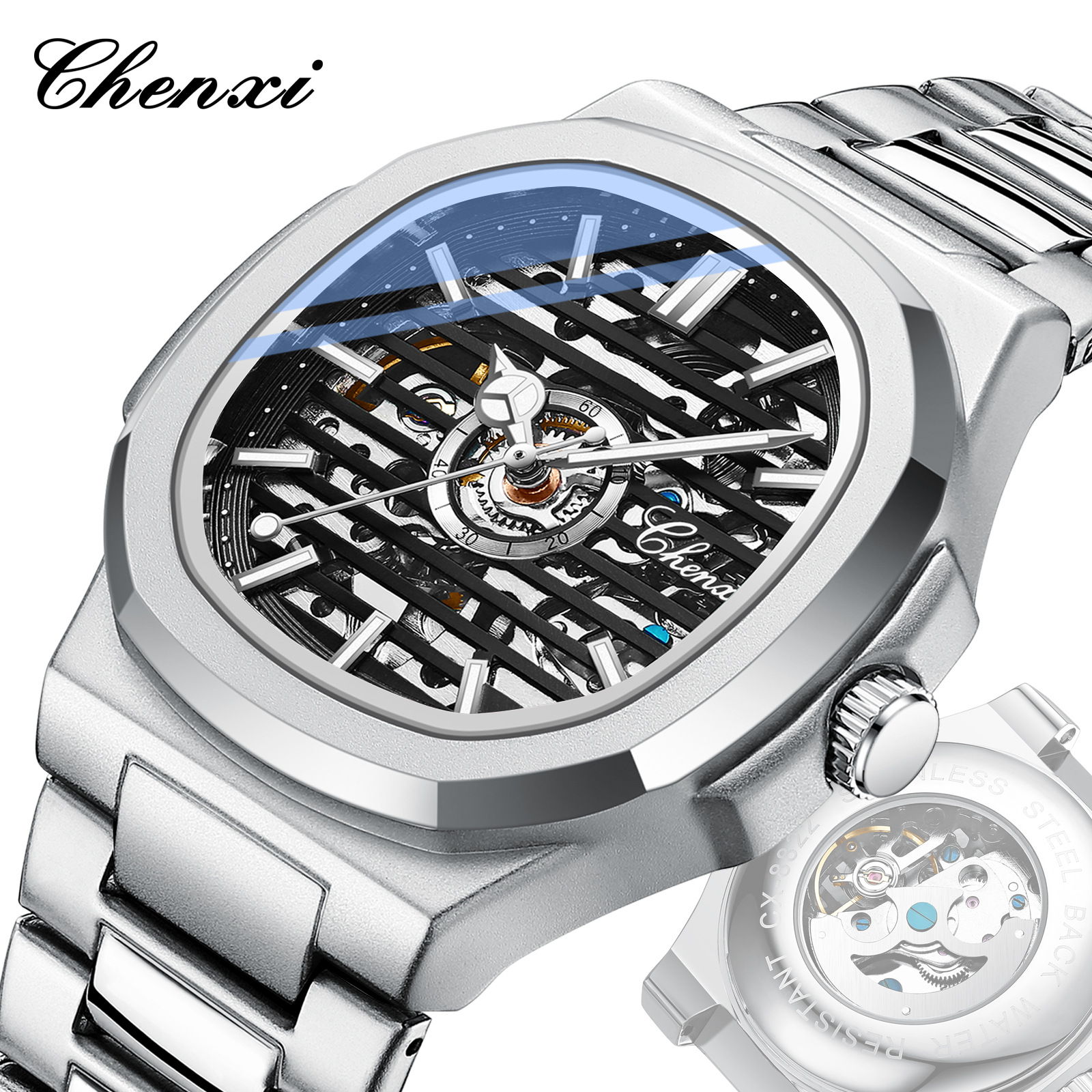 New Watch CHENXI Fashionable New Fully Automatic Mechanical Watch High-end Brand Watch Men's Waterproof Luminous Mechanical Watch