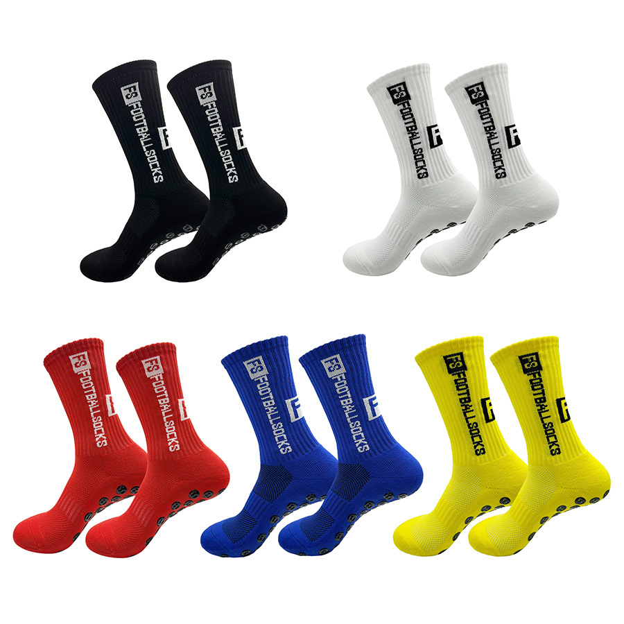 New football socks sports socks men's and women's mid-tube socks towel bottom silicone non-slip breathable basketball socks