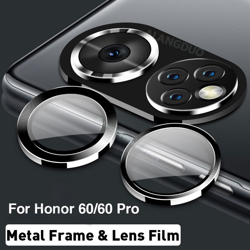 For huawei honor 60 pro Camera Screen Protectors Glass For honor 60 Metal Camera Protection Case For honor60 60pro ring