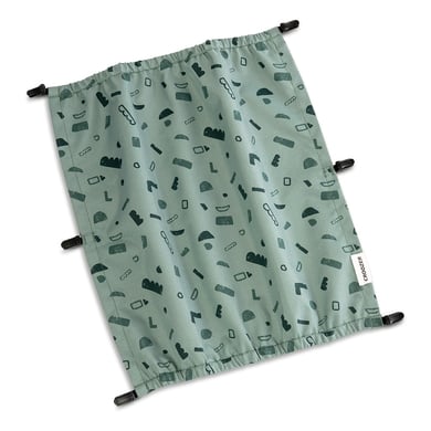 CROOZER Sonnenschutz Green patterned für Kid Zweisitzer