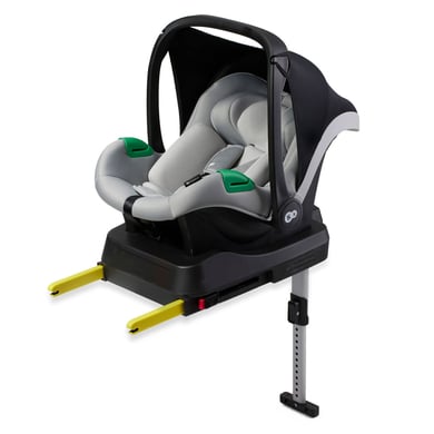 Kinderkraft Autokindersitz MINK PRO i-Size Kindersitz mit MINK FX-Basisstation grey