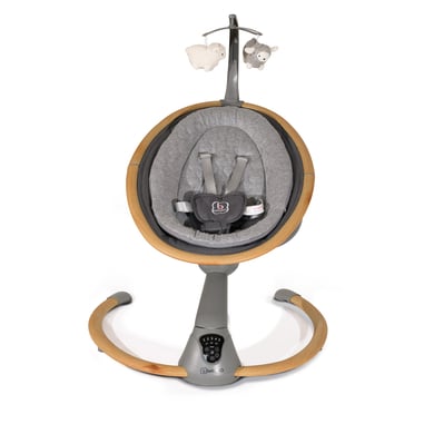 babyGO Babywippe Homey wood grey