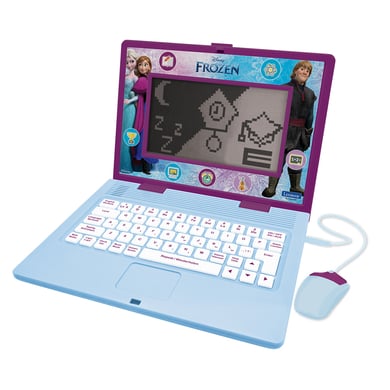 LEXIBOOK Die Eiskönigin zweisprachiger pädagogischer Laptop - 170 Aktivitäten (English/Deutsch)