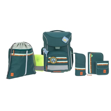 LÄSSIG Schulranzen-Set 6-tlg. Slim Unique dark green