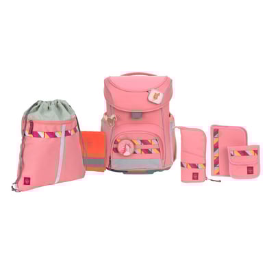 LÄSSIG Schulranzen-Set 6-tlg. Slim Unique pink