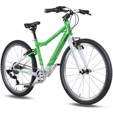 PROMETHEUS BICYCLES® PRO Kinderfahrrad 24' EMERALD, grün-weiss